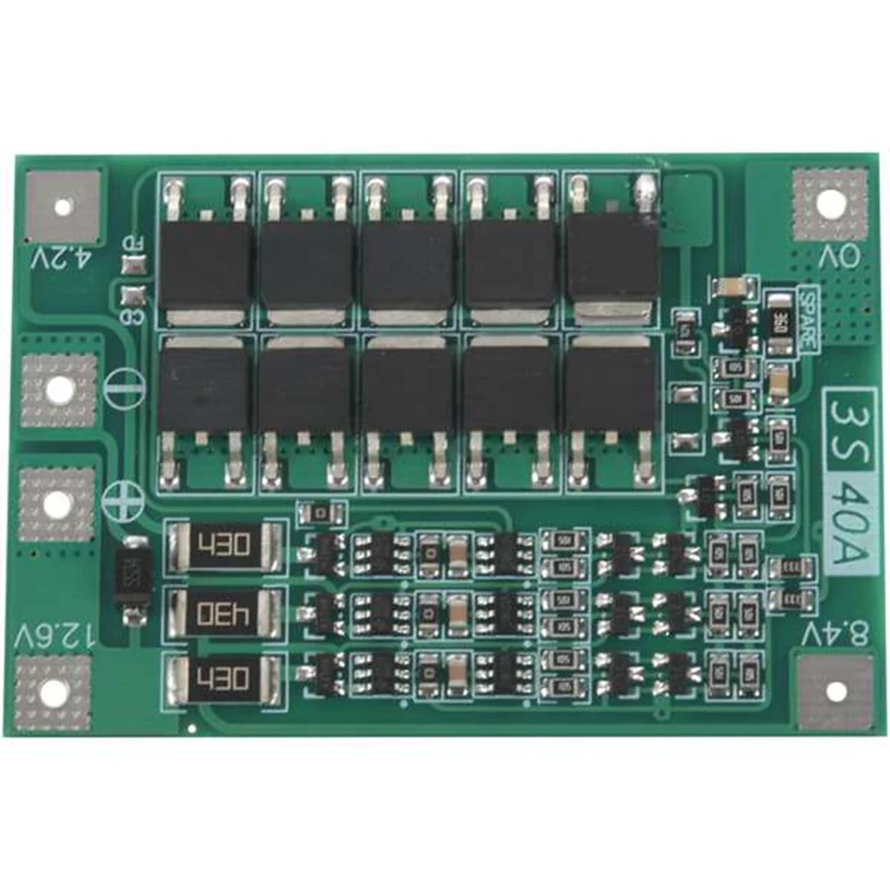 2 шт. защитная плата 3S 40A для отвертки 12 в Li-Ion 18650 Bms