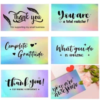 you are awesome online retail thank you cards appreciate for your order greeting postcard complete gratitude labels