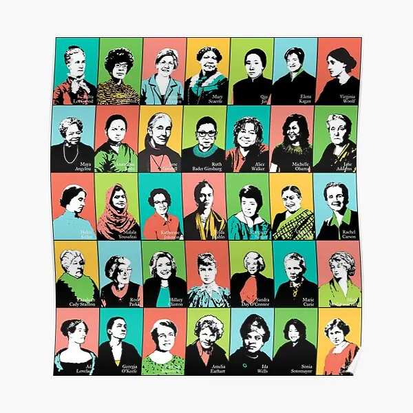 

Feminist Icons Poster Home Modern Painting Room Art Funny Vintage Wall Picture Print Decoration Decor Mural No Frame