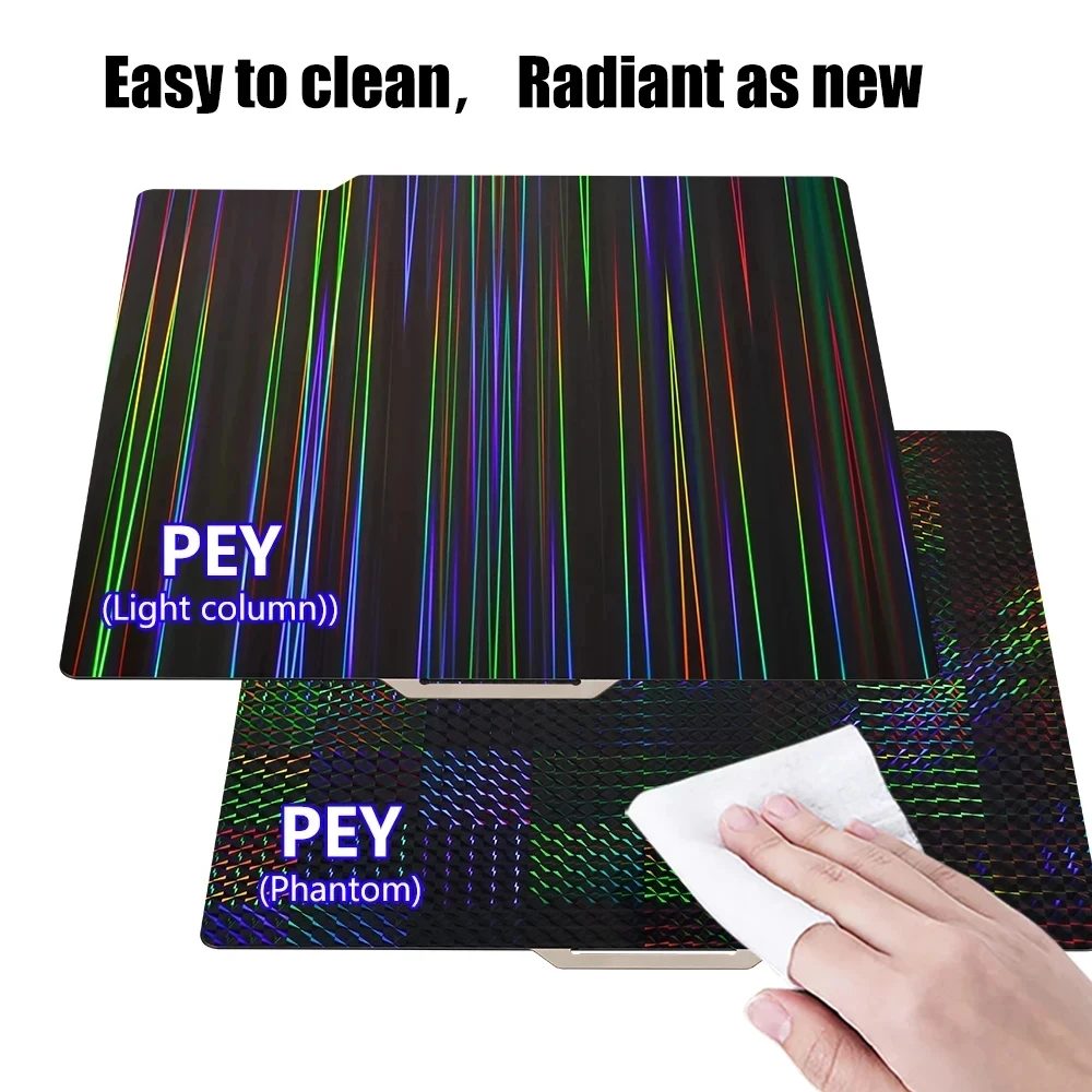 Фото Пластина для 3D-принтера Bambu Lab P1S A1 X1C P2S с текстурой PEI 257x257 H1H, лист PEY/PEO из пружинной стали для Bambu Lab X1 Carbon, Bambu Lab P1P №3