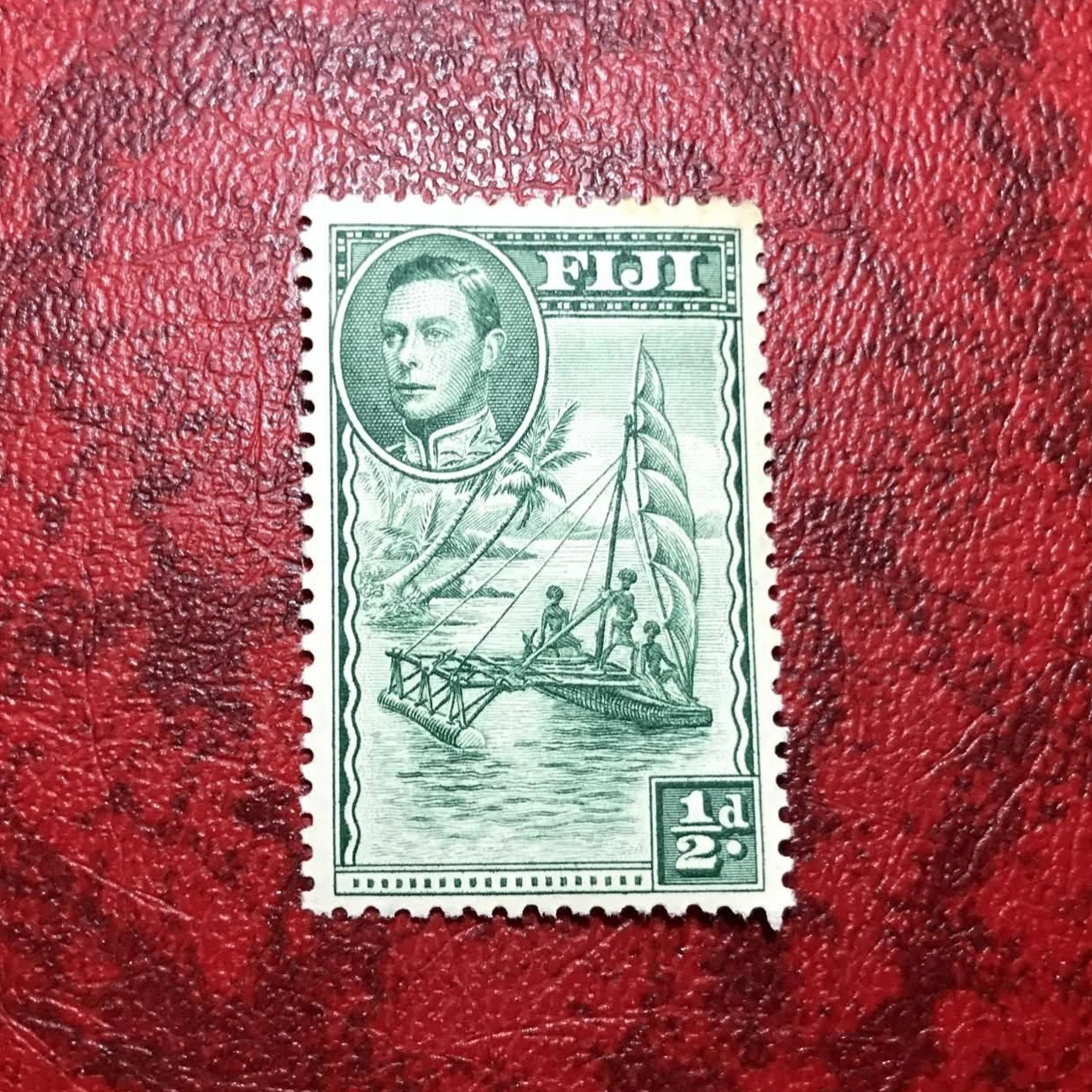 

1 шт./компл. новая почтовая печать с Фиджи 1938 Джордж Ви 0.5d гравировка на паруснике почтовые штампы MNH