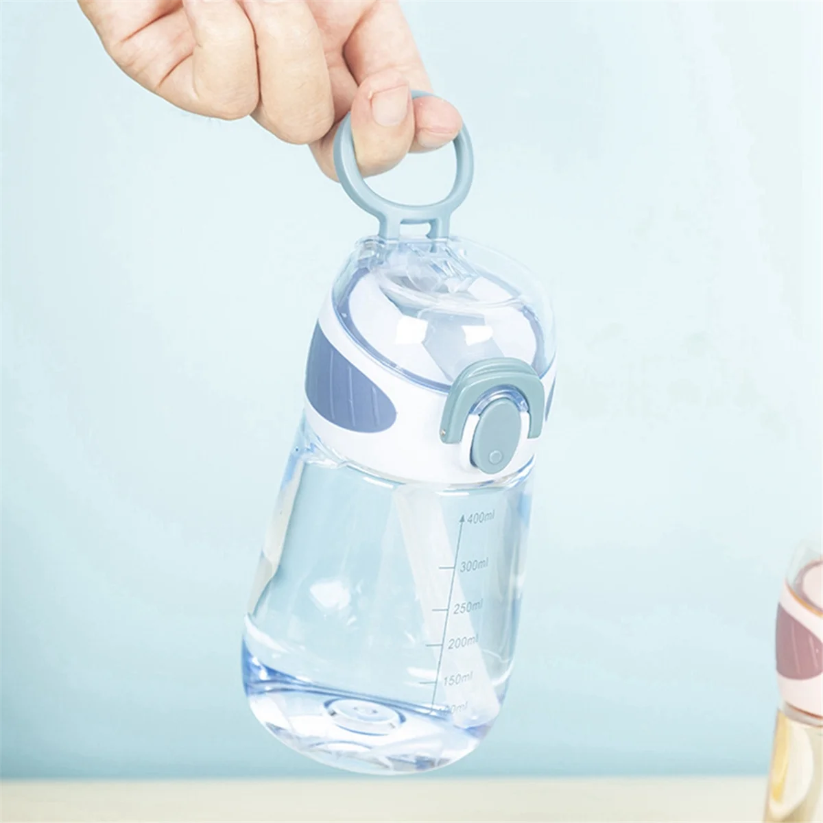 Бутылка для воды с трубочкой 400 мл