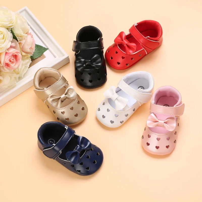 

Newborn Baby Casual Shoes Leather Anti-slip Toddler First Walkers Breathable Infant Crib Shoes Baby Sneakers