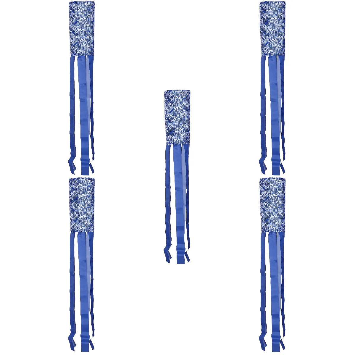 

5x Festival Restaurant Creative Polyester Outdoor Wind Socks Windsock For Hanging Japanese Style Wind Socks