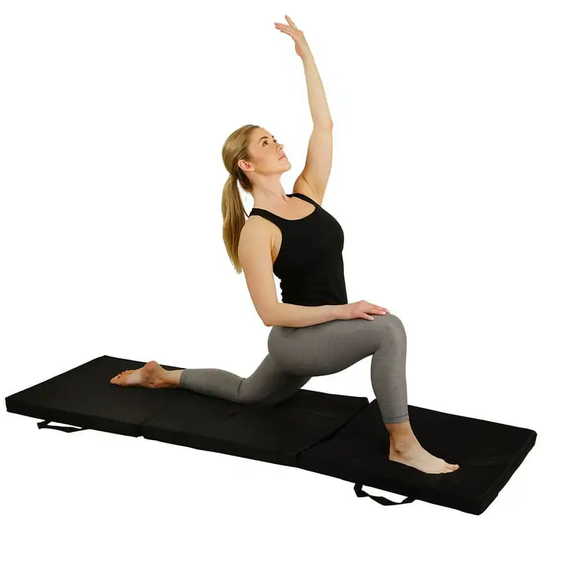 

Tri-Fold Exercise Yoga Mat for at Home Workout, Gymnastics, Stretching, Core Workout, . 048 Yoga mat Interlocking floor mats Sha