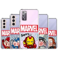 case for samsung galaxy s22 s21 ultra s20 fe s10 plus waterproof phone funda note 20 10 9 clear cover marvel cartoon cool face