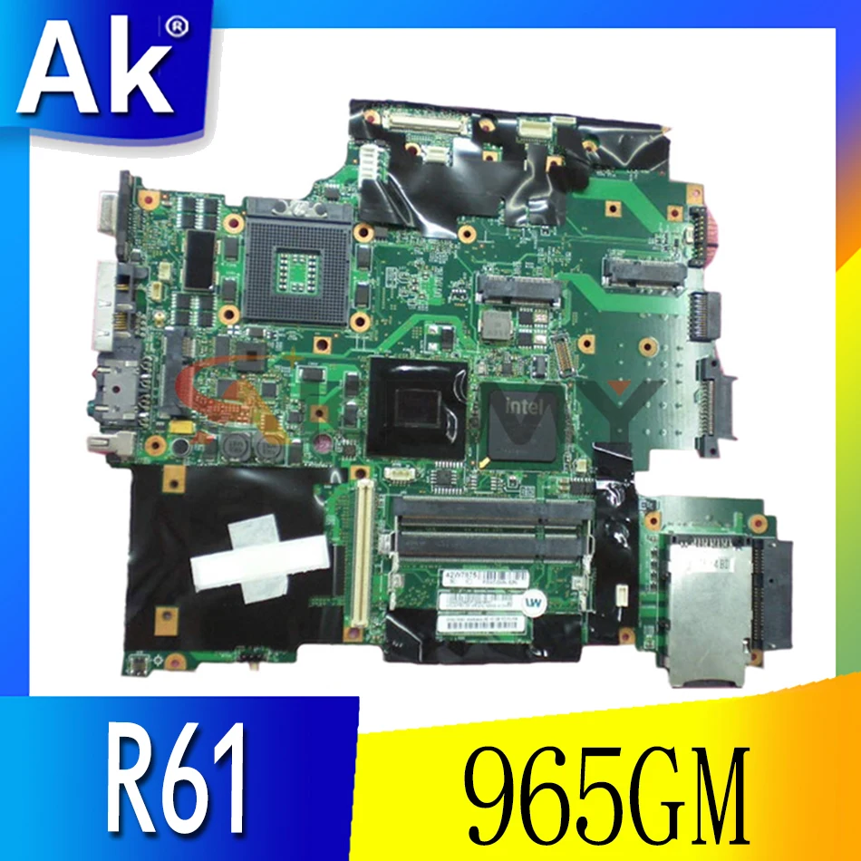 

Материнская плата Akemy FRU 42W7651 42W7875 для Lenovo thinkpad IBM R61 T61, материнская плата для ноутбука 15,4 дюйма, 965GM, бесплатный ЦП