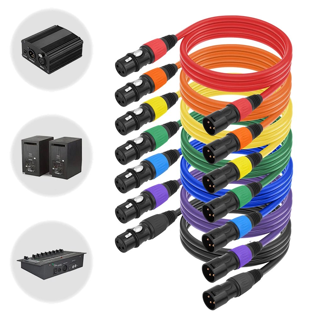 Кабель для микрофона с позолоченным штекером-гнездом 3/5 м