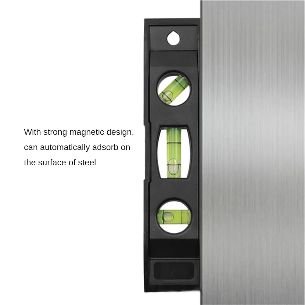 

Machinery Leveller Mini Pocket Portable Torpedo Flexible Magnetic High Precision Measure Tool Spirit Level Abs Shell Gradienter