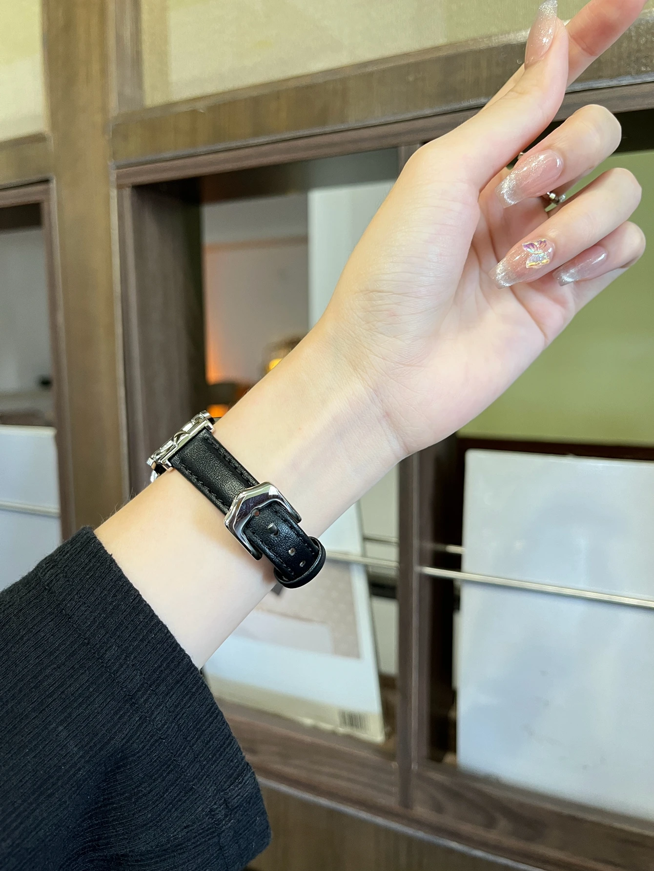 Фото Металлический ремешок с кожаной петлей 20 мм 22 мм для Samsung Galaxy Watch 7 FE 5 Pro 4 6, классический спортивный браслет 44 мм 40 мм, ремешок correa №4