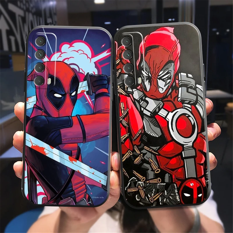 

Marvel Spider-Man Phone Case For Huawei P Smart Z 2019 2021 P20 P20 Lite Pro P30 Lite Pro P40 P40 Lite 5G Silicone Cover Back