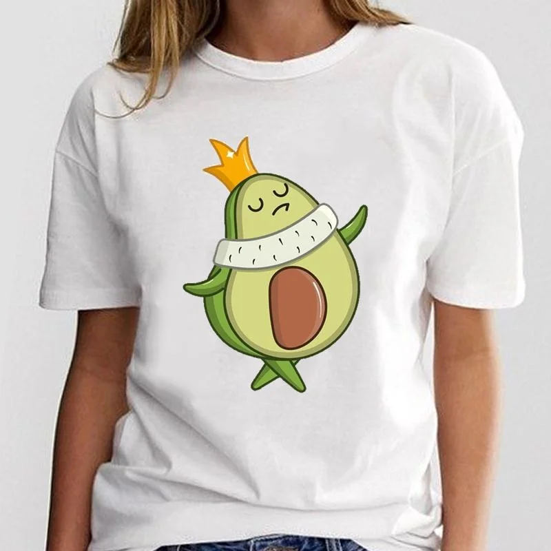 

Women Avocado Style Trend 90s T-shirt Cartoon Ladies Clothing T Shirt Tee Top