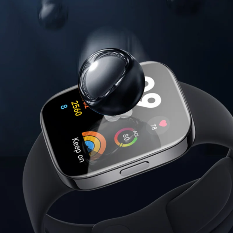 Фото Мягкая прозрачная защитная пленка из ТПУ для Xiaomi Redmi Watch 3/Mi Watch Lite 2, 5 шт., защитная крышка для смарт-часов POCO, аксессуары для смарт-часов №3