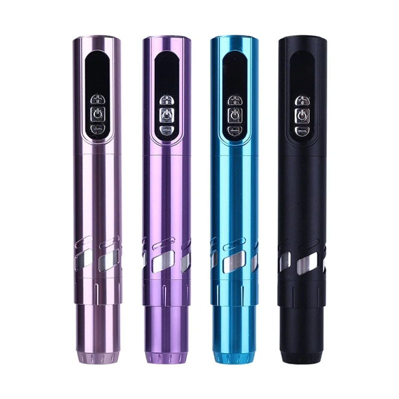 

E5XZ Беспроводная батарея для татуировки, ручка, мотор, ЖК-цифровой дисплей, художник, перманентный макияж, машина для ручка