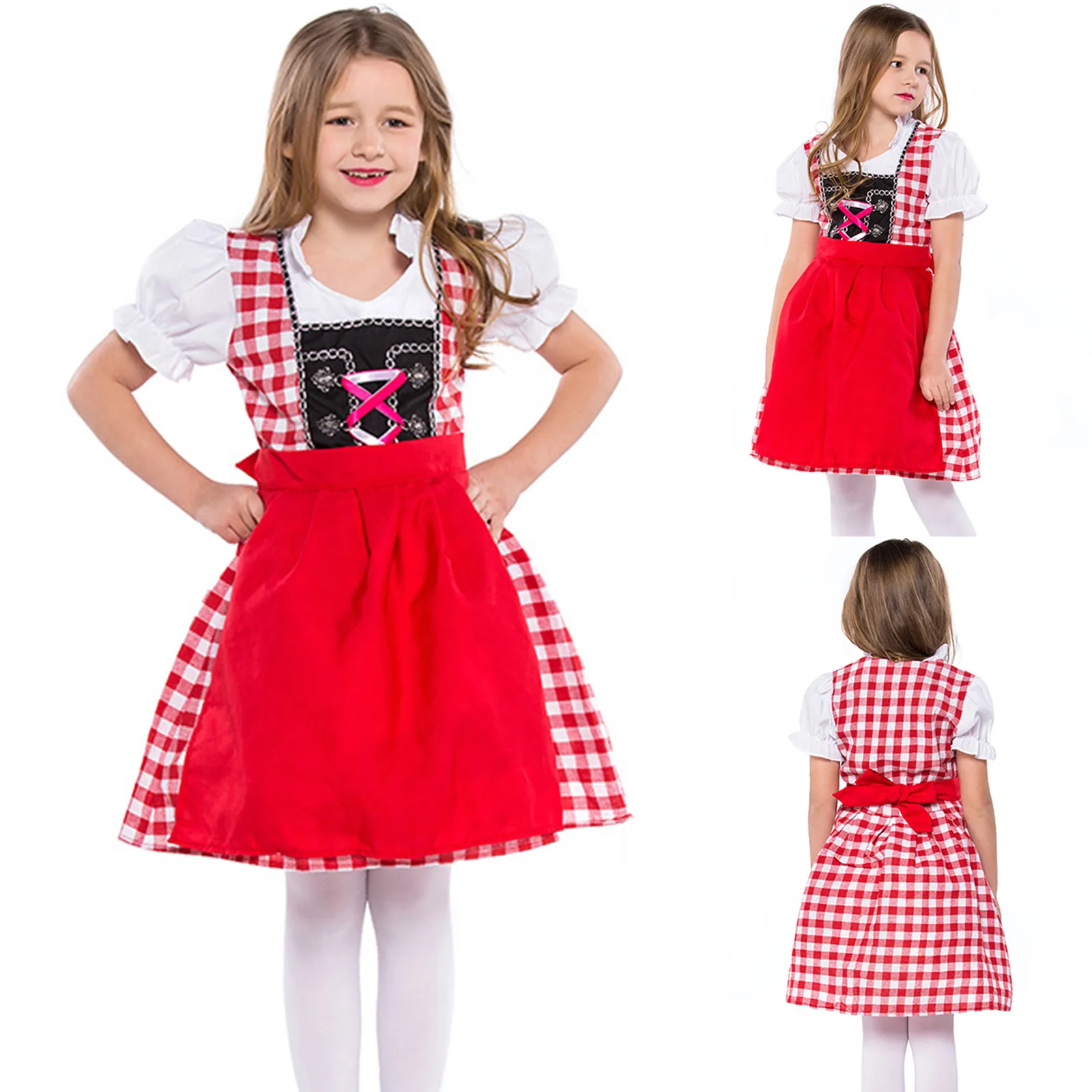 Детское платье для девочек костюмы на Октоберфест баварского дирндля детское