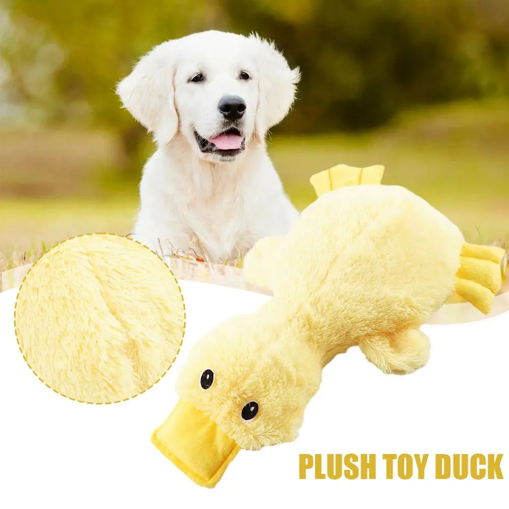 

Cute Plush Duck Sound Toy Stuffed Squeaky Animal Squeak Rope Toys Dog Chew Tooth Dog Pet Toys Accessories Cleaning Dog Toy Z0S2