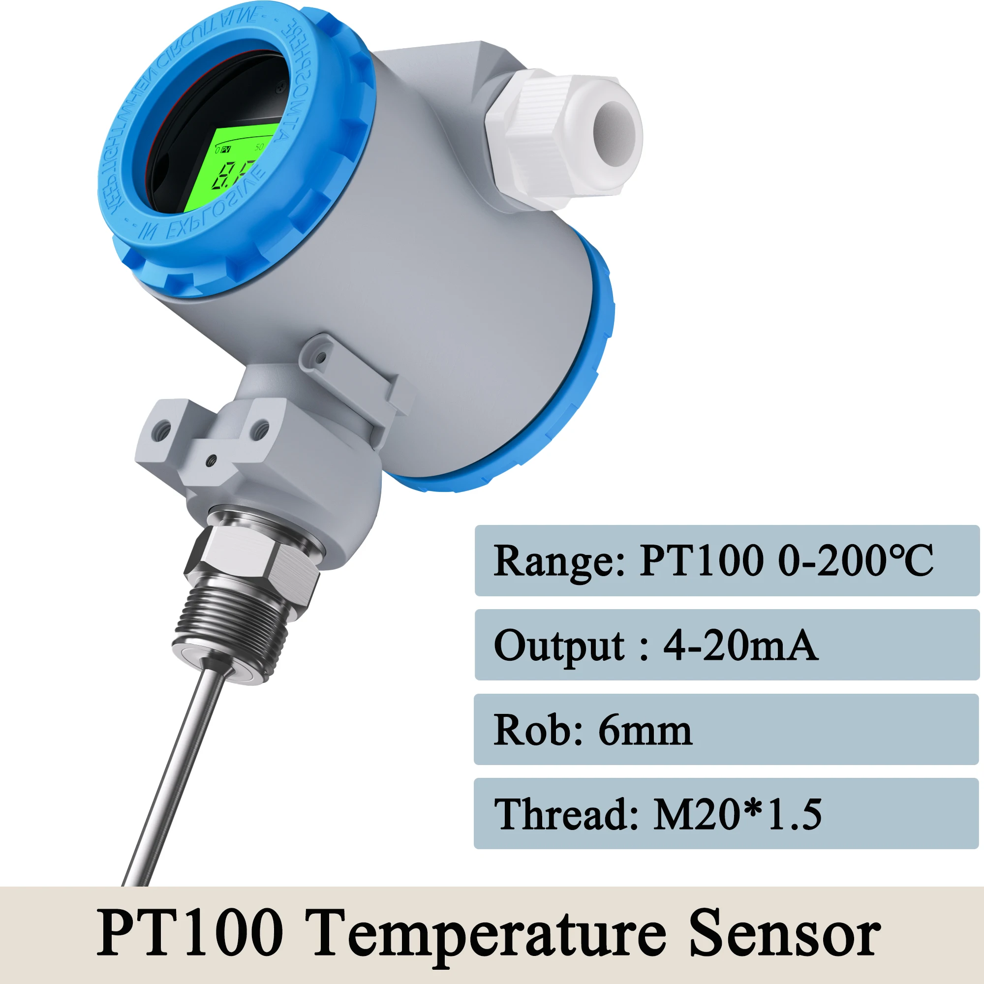 

Датчик температуры PT100 0-100 ℃ 0-200 ℃ -50-200 ℃ Преобразователь температуры RTD 4-20 мА 0-10 В 0-5 В Преобразователь сигналов RS485 PT100