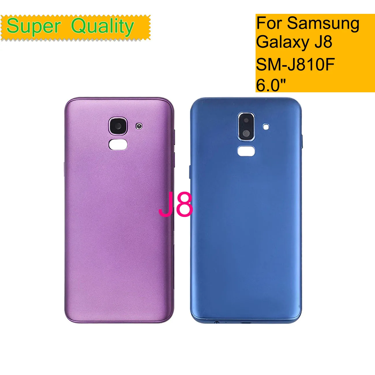 

10Pcs/Lot For Samsung Galaxy J8 2018 J810 J810F SM-J810F Housing Battery Door Rear Back Cover Case Chassis Shell J8