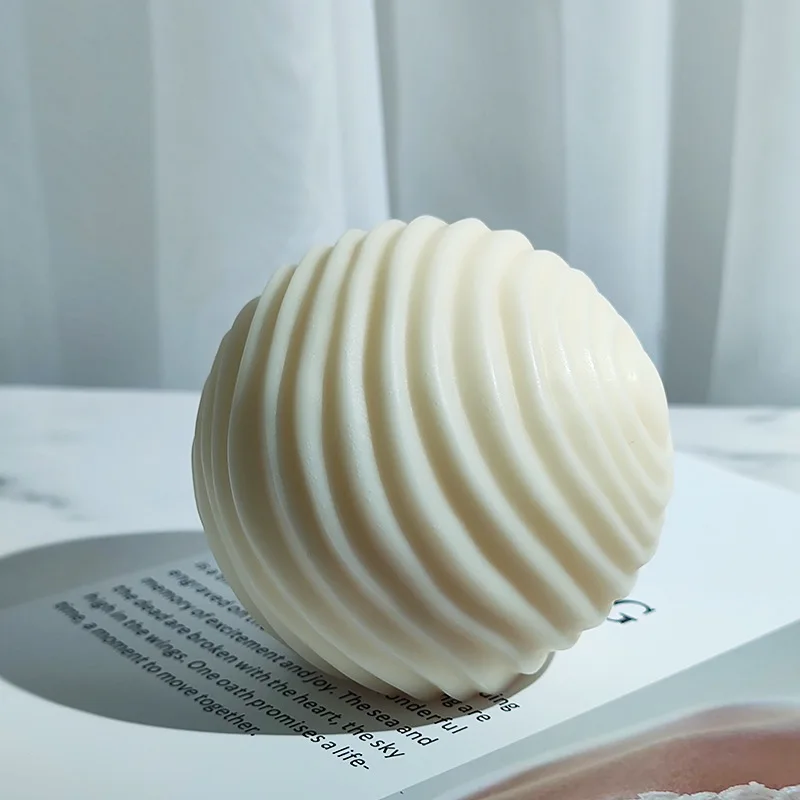 Форма для свечей в виде винтового шара форма забрасывания эпоксидной розы