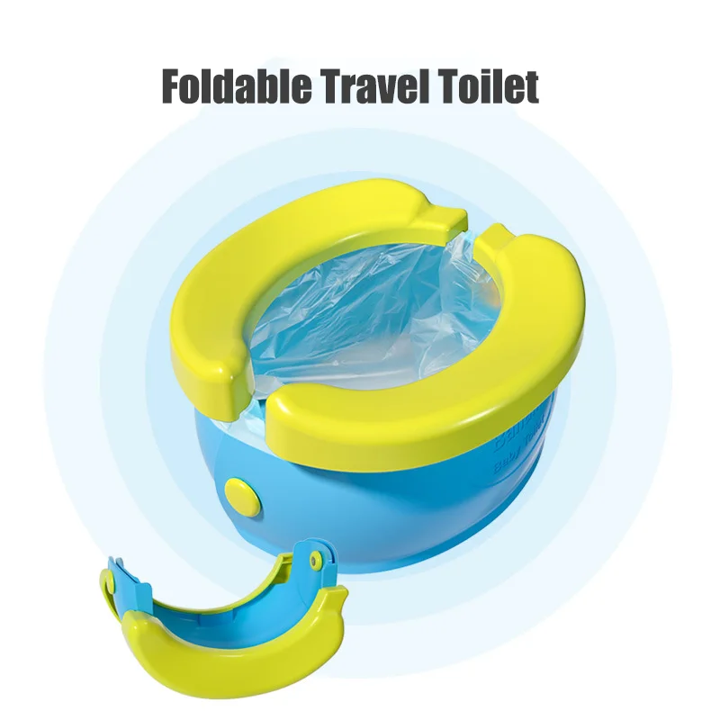 

Portable Baby Potty Travel Foldable Children's Potty Training Seat Easy to Clean Toilet Seat Boys Girls Baby Birthday Gift