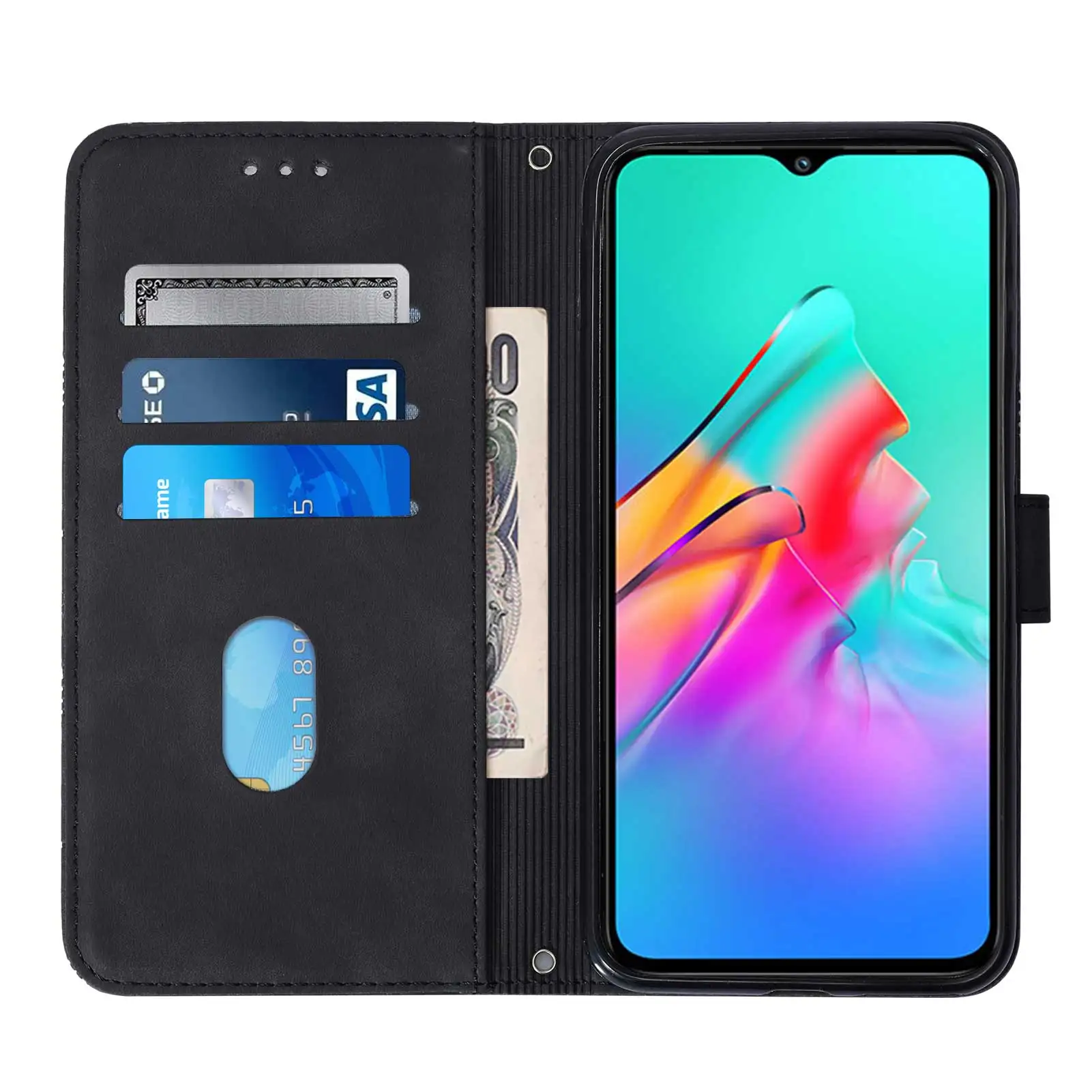 for infinix smart hd 2021 5 4 hot 10 lite 9play 10s 10t zero 8 note 10 8 7 itel p36 phone case flip wallet card slot stand cover free global shipping