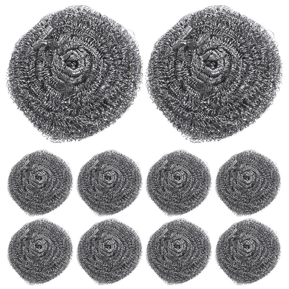 

20 Pcs Pot Metal Sponge Home Washing Tool Scrubber Dish Brush Pan Stainless Steel Cleaning Ball