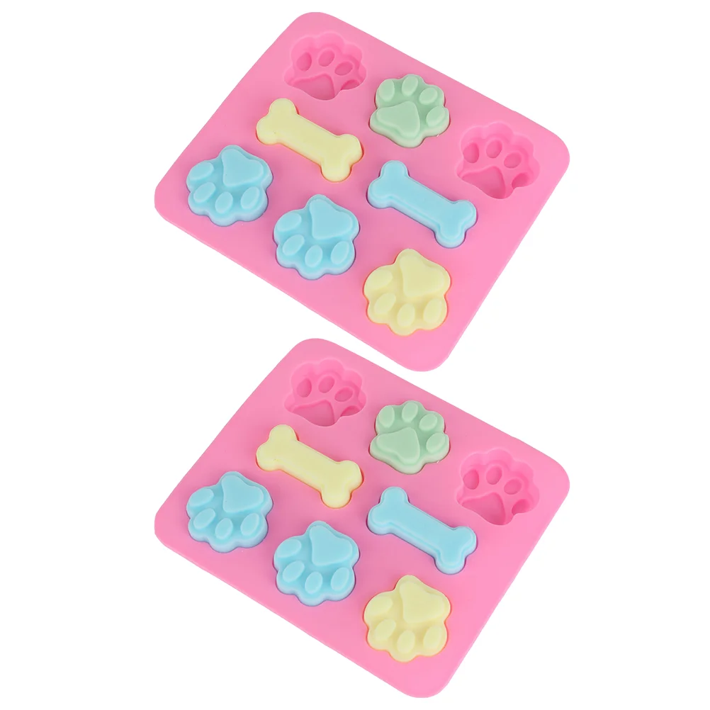 

Silicone Molds Cake Dog Baking Bone Jelly Treat Paw Fondant Ice Pans Oven Chocolate Cat Shape Freezer Trays Sugar Making Cookie