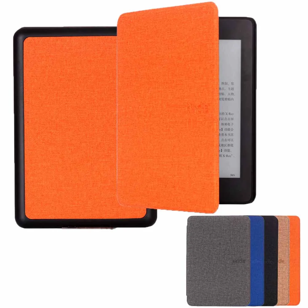 

Магнитный смарт-чехол из ткани для Kindle 2019 10-го поколения, новый чехол 2021 Paperwhite 5 4 3 2 1 11th 2021, чехол с функцией автоматического сна