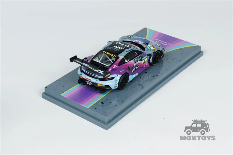 Литая под давлением модель автомобиля Tarmac Works 1:64 911 GT3 R DTM 2023 Тим Хынann