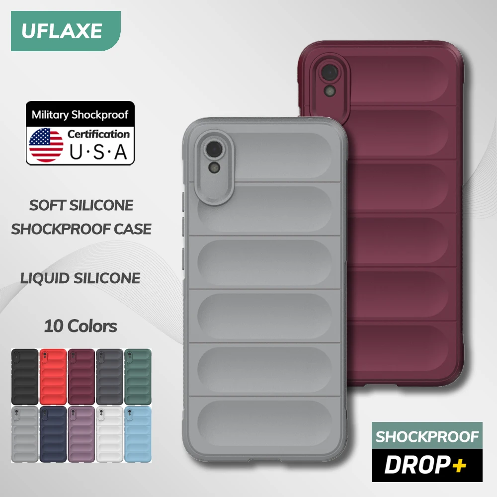 UFLAXE Original Soft Silicone Case for Xiaomi Redmi 9 / 9A / 9C Shockproof anti-slip Back Cover Casing