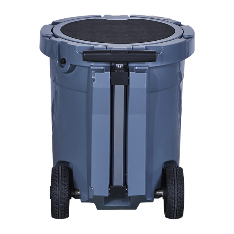 

7.5G Guaranteed Quality Proper Price Beer Ice Bucket With Stand Cooler Trolley round barrel beverage cooler With Wheel