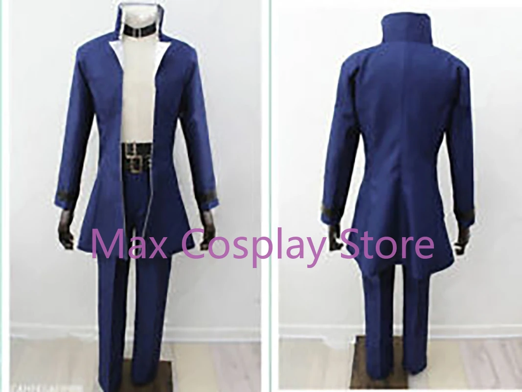 Max The Dark Side of Dimensions Yugi church Blue Coat Pants Cosplay Costume Muto Uniform Set Clothes YXW