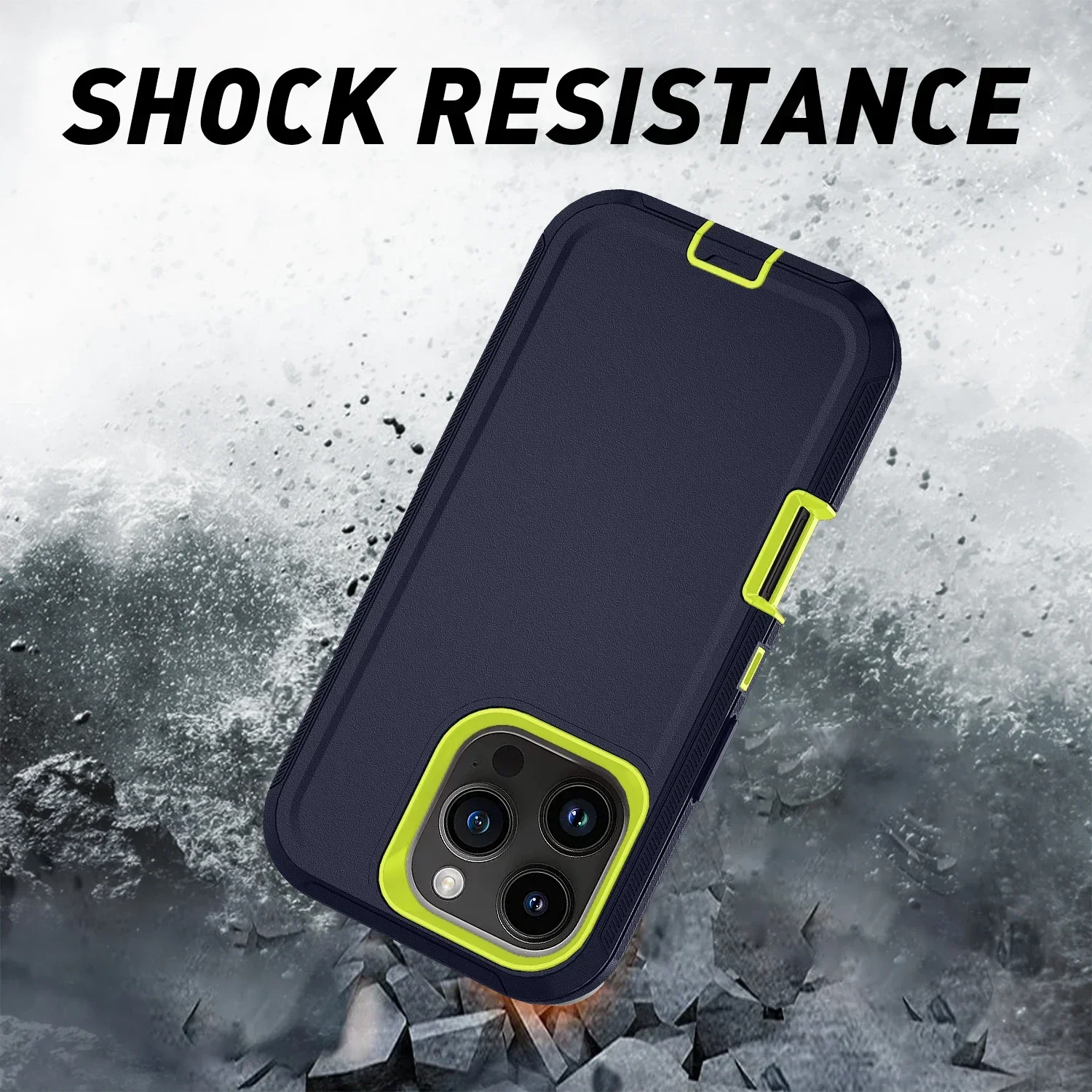 Фото Противоударный чехол для телефона Defender для Iphone 15 14 11 12 13 16 Pro Max XSMAX 7 8 SE2 16E, жесткая задняя крышка с зажимом №5