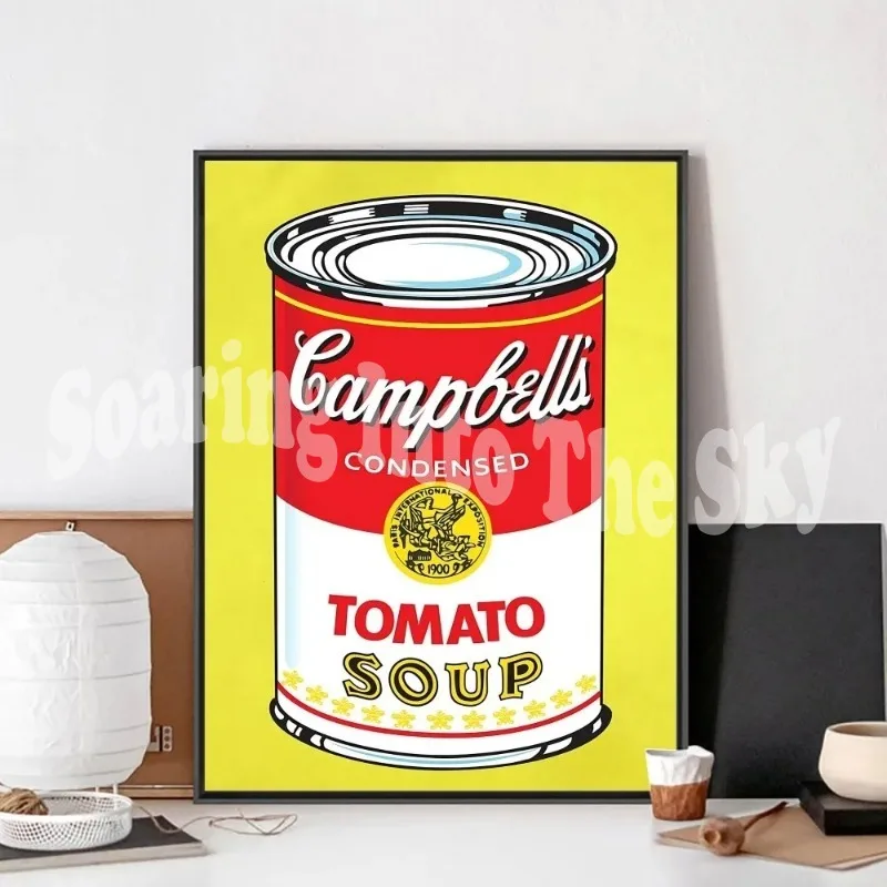 Энди Уорхол поп-арт томатный суп плакат крафт-клуб бар бумага винтажный