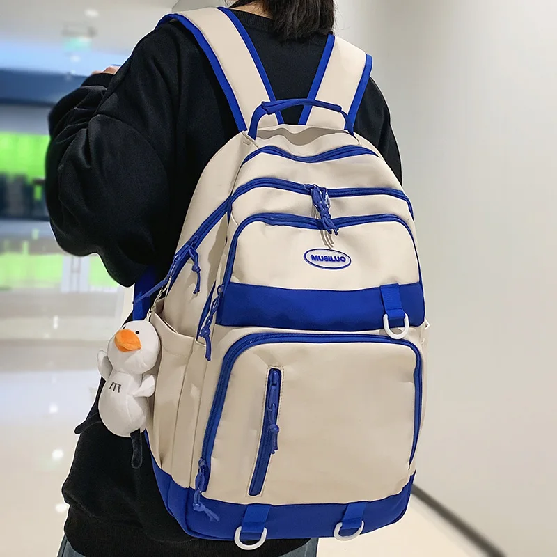 

Fashion Women Nylon Laptop Book Bag Cute Female College Backpack Cool Lady Student Backpack Trendy Girl Travel Kawaii School Bag