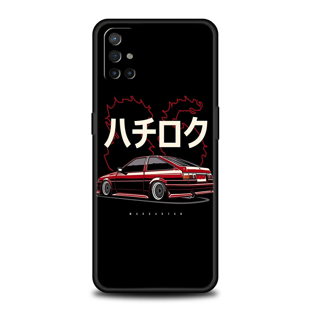 JDM Sports Car Silicone Case For Oneplus 10 Nord N100 N200 N10 2 CE Z 7 8 9 9RT 9R 7T 8T Pro 5G Luxury Shockproof Shell Fundas