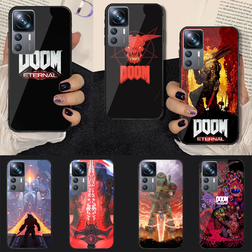 

Hot Game Doom Eternal Tempered Glass Phone Case Cover For Xiaomi Mi Poco X F 8 11 12 13 T 3 4 GT Pro Lite Ultra 5G