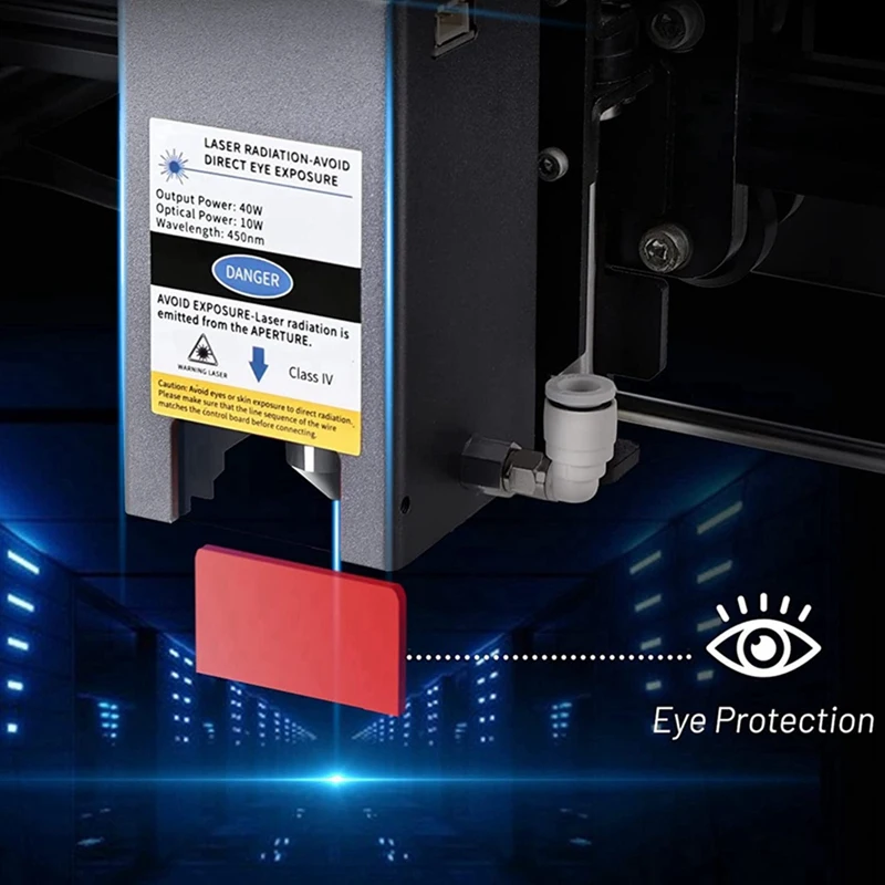 40 Вт модуль с воздушным помощником 450 нм гравировальный головкой 10 оптическая