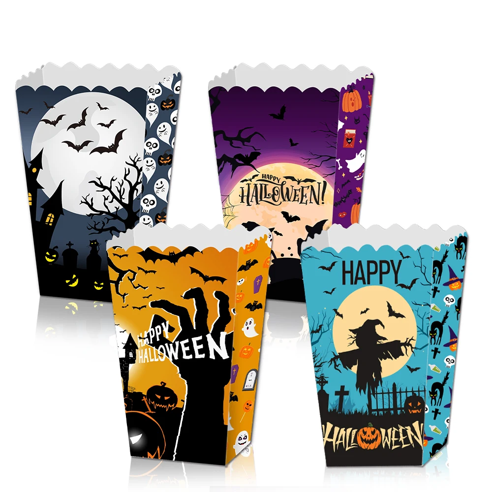 

Коробки для попкорна на Хэллоуин 4/8 шт.