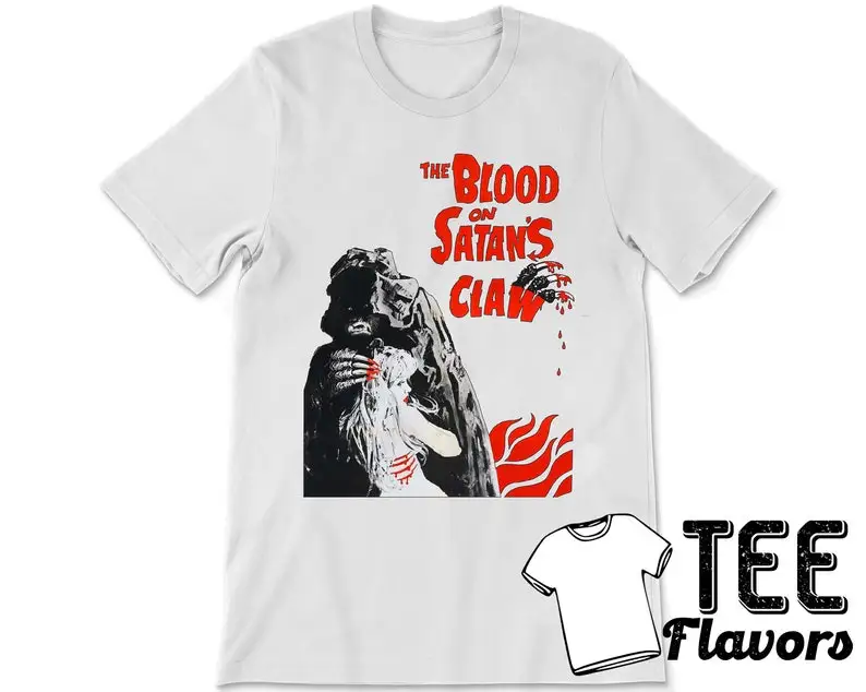Классическая футболка/футболка The Blood On Santa's Claw 1971 фильм ужасов