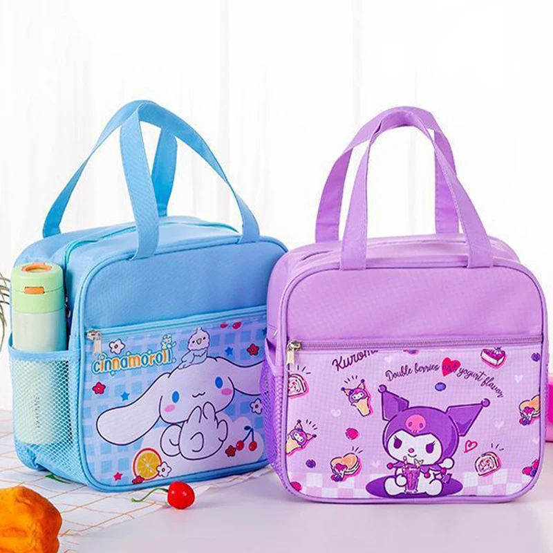 Sanrio Kawaii Kuromi студенческий ланч-бокс Cinnamoroll Hello Kitty аниме мультфильм милые дети