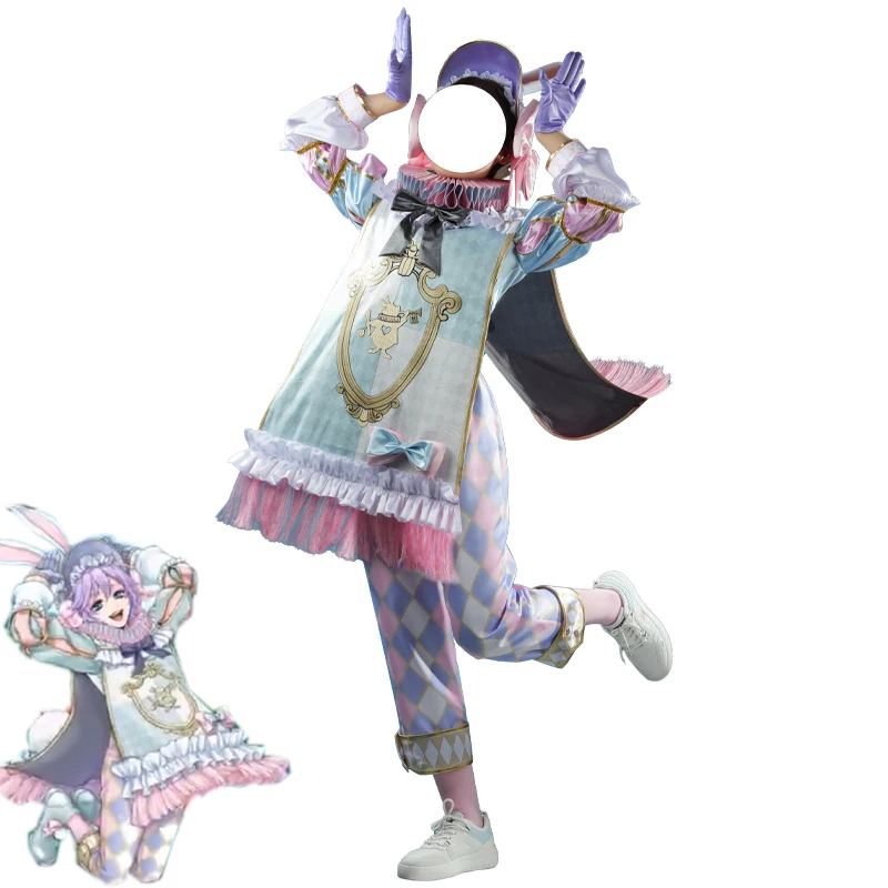 

Game Twisted Wonderland Epel Cosplay Costume White Rabbit Celebration in the Rose Kingdom Halloween Party Suit Custom Made