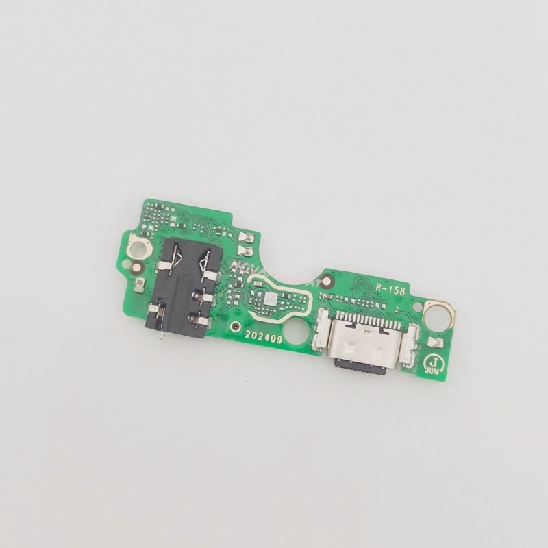Фото Для Tecno Spark 20 KJ5 USB-док-станция, порт для зарядного устройства, разъем для наушников, разъем для микрофона, гибкий кабель для зарядки, плата с микросхемой №5