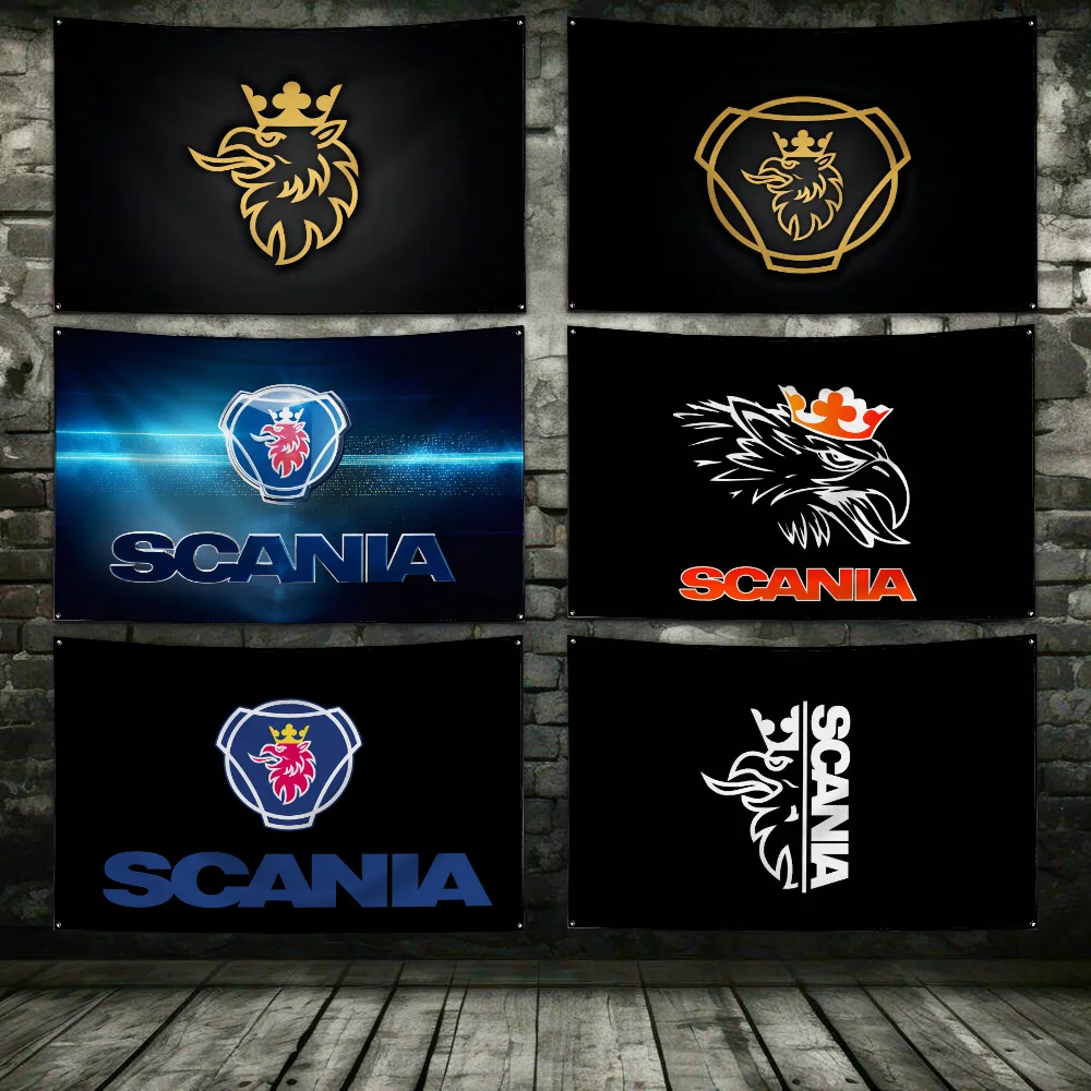 3x5 футов автомобильный бренд сканиа печать уличный клуб бар комната баннер