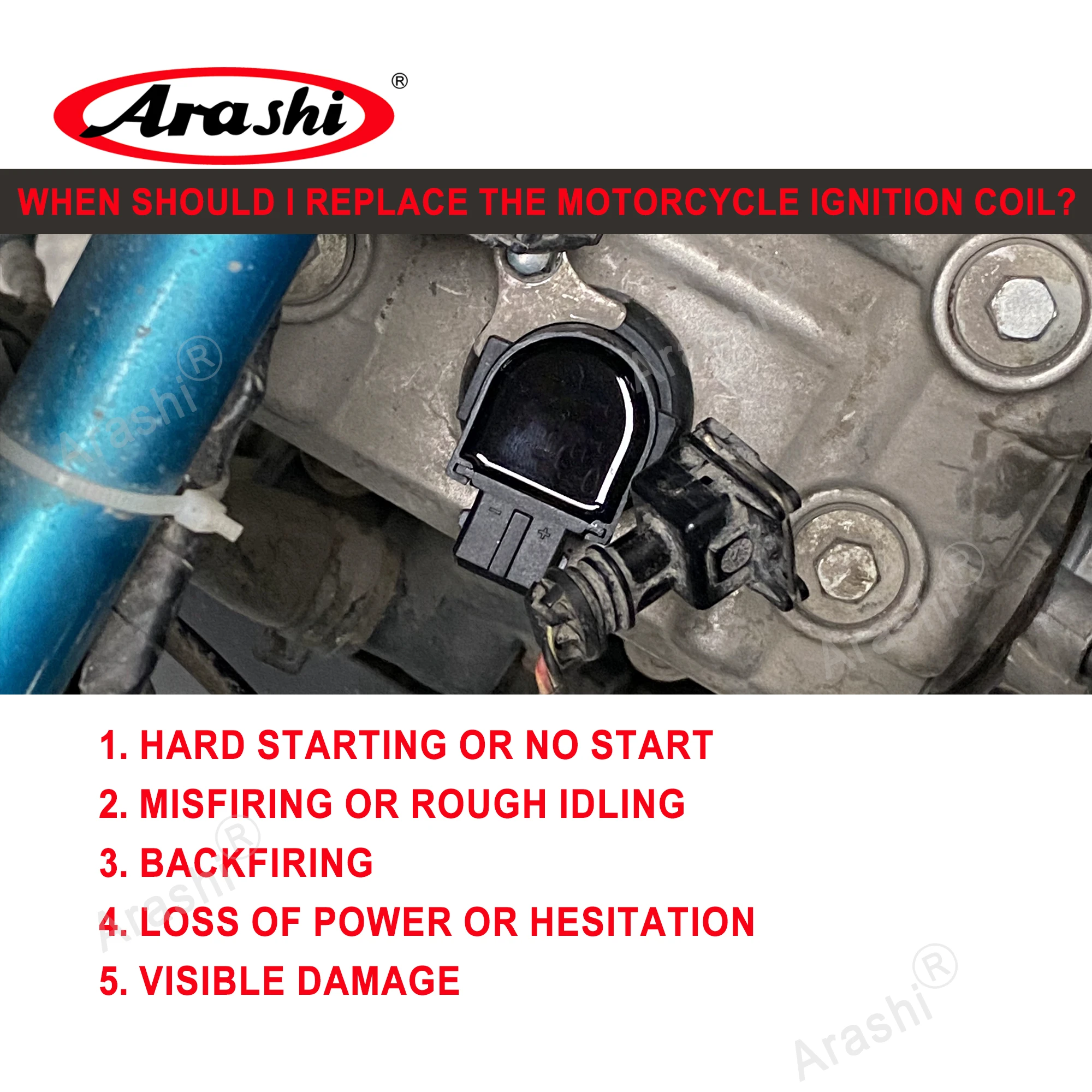 Фото Катушка зажигания Arashi для SUZUKI GSX 1250 GSX 1250 2010 2011 2012 2013-2015/BANDIT-GSF1250 2007-2016 129700 -5330 33410-47H00 №3