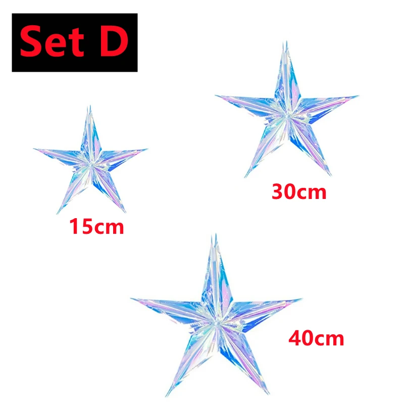 

Радужные настенные украшения 3 шт.