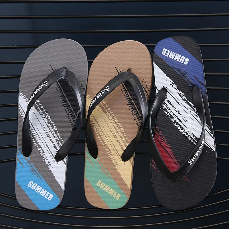 

Slippers For Men Wearing Summer New Outdoor Sports And Leisure Men's Flip Flops For Anti Slip And Simple Student Beach Sandals