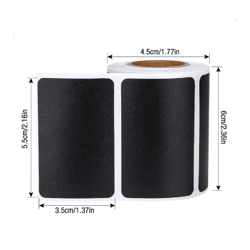 120 шт. черные водонепроницаемые многоразовые прямоугольные наклейки для доски