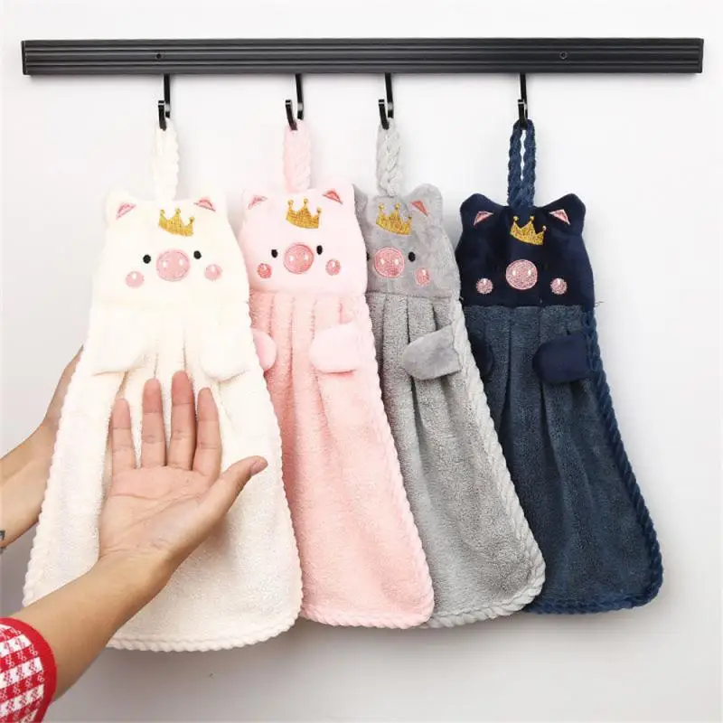 

New Little Pig Towel Household Cute Absorbent Kitchen Towel Lazy Rag Towel Towel Children's Hand Towel Dish Wash Sponge