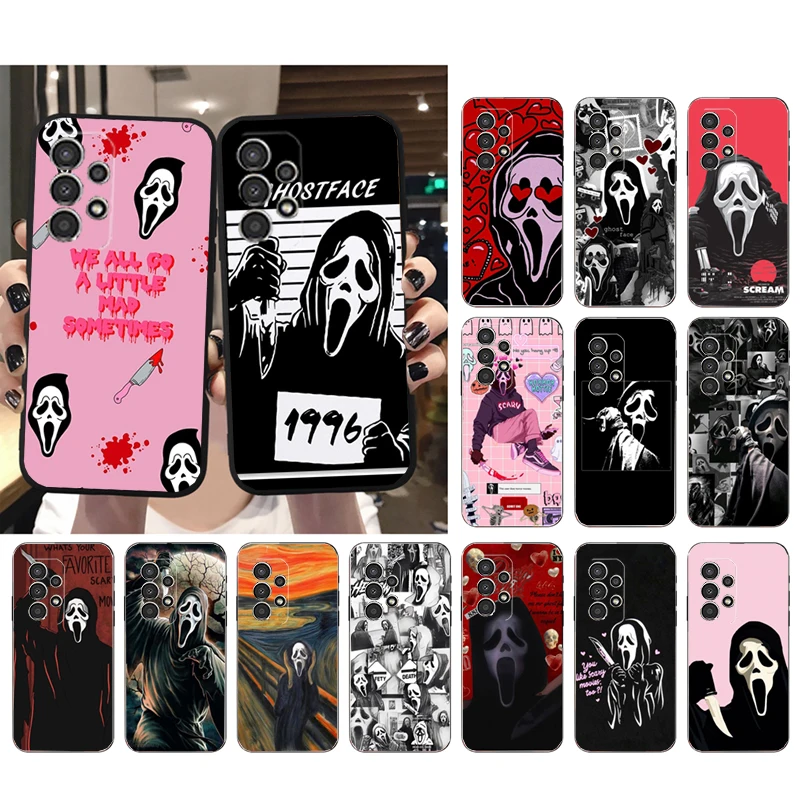 

Phone Case for Samsung Galaxy A73 A53 A13 A22 A12 A32 A71 A21S A33 A52 A72 A23 A51 A31 M31 Ghostface Ghost face horror Scream